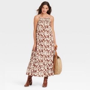 Universal Thread floral print maxi dress with pockets